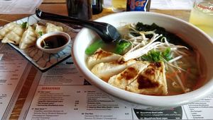 Vegan ramen and dumplings at MoschMosch - Goetheplatz in Frankfurt