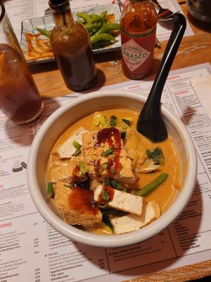 Tofu Curry mit Reis at MoschMosch - Goetheplatz in Frankfurt