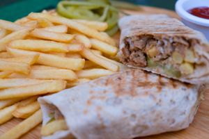 Chick'n Shawarma at Luna's Kitchen in Beirut