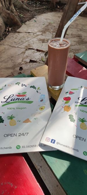 Choco smoothie at Luna's Kitchen in Beirut