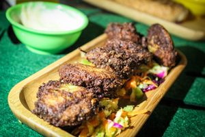 zucchini balls at Luna's Kitchen in Beirut