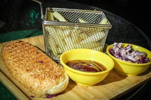 philly sandwich at Luna's Kitchen in Beirut