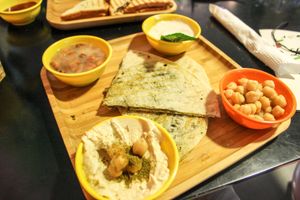 lebanese breakfast at Luna's Kitchen in Beirut