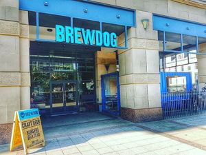 Outside at BrewDog - Lothian Rd in Edinburgh