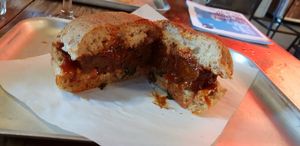 Hail seitan burger at BrewDog - Lothian Rd in Edinburgh