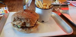 "Clucky this time" burger at BrewDog - Lothian Rd in Edinburgh