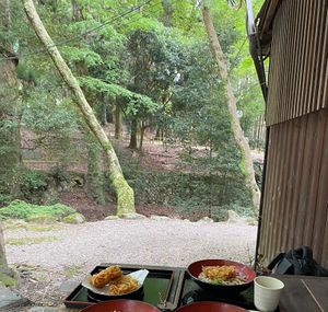 Outside seating  at Mizuya Chaya 水谷茶屋 in Nara