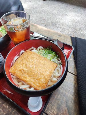 Udon with Tofu at Mizuya Chaya 水谷茶屋 in Nara