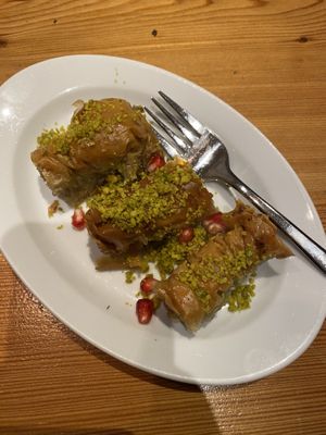Apple baklava  at Za Zaa - Petersgraben in Basel
