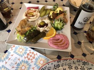 Vegan mezze for one  at Za Zaa - Petersgraben in Basel