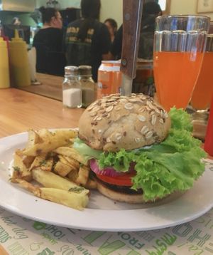 Burger  at Suculenta Sangucheria Vegana in Santiago