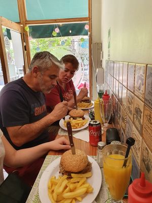 Mis papis felices at Suculenta Sangucheria Vegana in Santiago