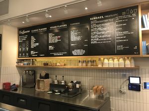 Menu board  at Van Leeuwen Ice Cream - Ludlow in New York City
