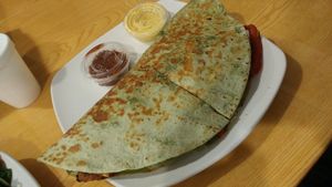 Veggie Quesadillas at Sunshine's Health Food Store and Vegetarian Deli in Houston