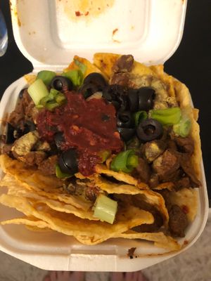 Nachos at Sunshine's Health Food Store and Vegetarian Deli in Houston