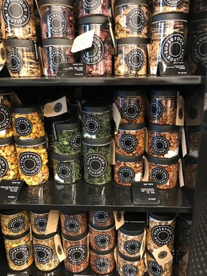 Sprouted nuts at Superfood Boutique in Tel Aviv