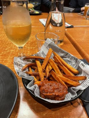 sweet potato fries  at Stone's in Helsinki