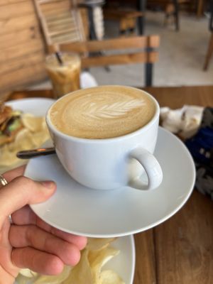 Capuchino   at Cafe Consulado in Asuncion