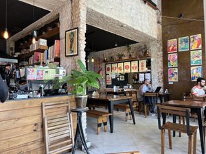 Inside  at Cafe Consulado in Asuncion