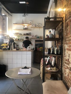 Interior at Plantate Cafe in Madrid