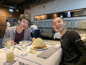 My friend from Geneva and myself. at HILTL - Sihlstrasse in Zurich