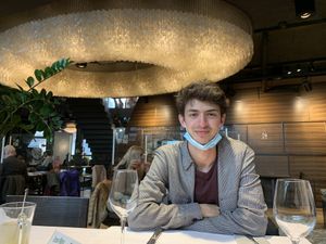 A magnificent lamp!  at HILTL - Sihlstrasse in Zurich