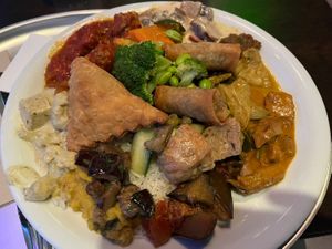 Tried as many vegan options as I could. This plate (without desert cost €35)  at HILTL - Sihlstrasse in Zurich