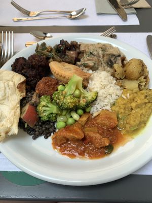 Warm dishes from Brunch buffet   at HILTL - Sihlstrasse in Zurich