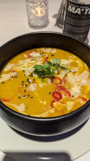 Seasonal vegan soup at HILTL - Sihlstrasse in Zurich