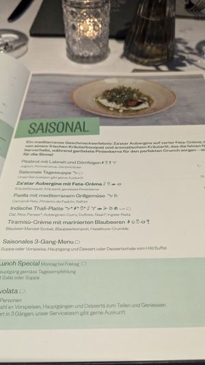 Seasonal menu at HILTL - Sihlstrasse in Zurich