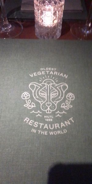 Menu cover. at HILTL - Sihlstrasse in Zurich