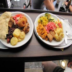 our dishes in Hiltl at HILTL - Sihlstrasse in Zurich