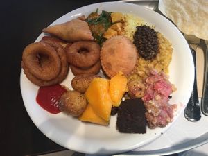 Vegan plate at HILTL - Sihlstrasse in Zurich