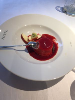 Panna cotta at HILTL - Sihlstrasse in Zurich