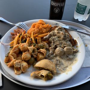 Vegan eats right next to the Banhof. at HILTL - Sihlstrasse in Zurich