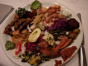 Sample buffet plate at HILTL - Sihlstrasse in Zurich