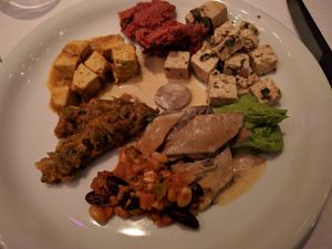 Sample buffet plate at HILTL - Sihlstrasse in Zurich
