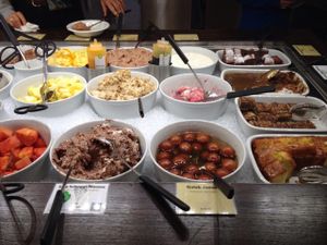 downstairs desserts (more than upstairs) at HILTL - Sihlstrasse in Zurich