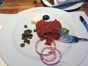 Vegetarian Tartar. at HILTL - Sihlstrasse in Zurich