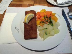 Vegetarian Corden Bleu. at HILTL - Sihlstrasse in Zurich