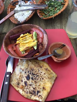 Chimichanga with pibil   at La Garnacheria Vegana in Cuernavaca