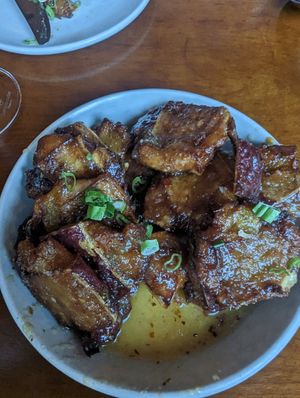 Potatoes - good but too much sauce (and I love sauce) at Firefly in San Francisco