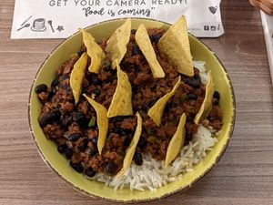 Chilli at Cafe del Mundo in La Paz