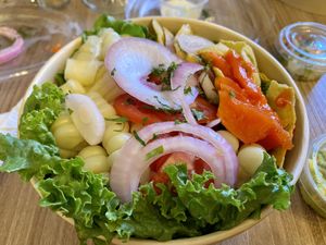 Breakfast bowl  at Cafe del Mundo in La Paz