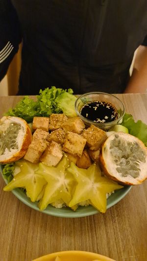 Vegan Buddha Bowl at Cafe del Mundo in La Paz