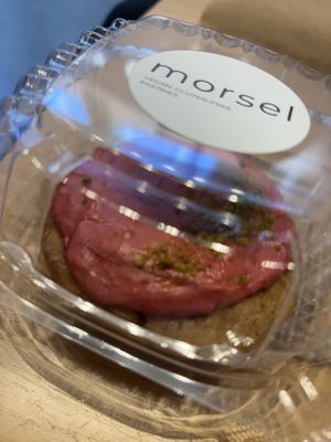 Raspberry Icing Pastry  at E+ROSE Wellness Cafe - Gulch in Nashville
