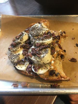 Banana toast at E+ROSE Wellness Cafe - Gulch in Nashville