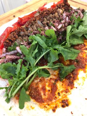 Tantuni wrap at Vegan a la Turca in Bodrum