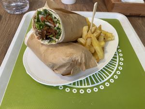 Went back again and ordered the döner and IT’S SO DELICIOUS !!!   at Vegan a la Turca in Bodrum