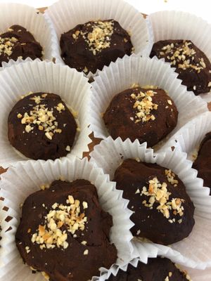 Chocolate truffle  at Vegan a la Turca in Bodrum